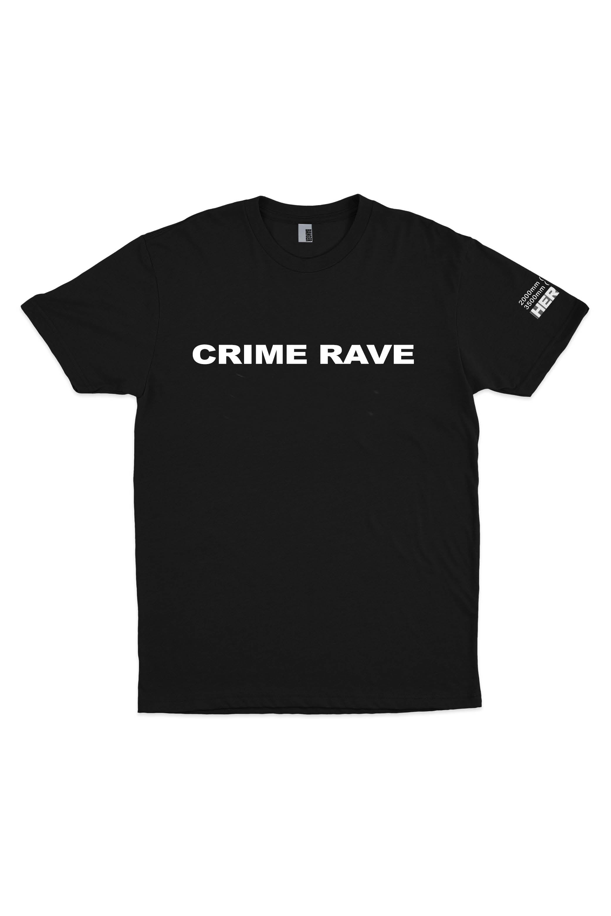 CR!ME RAVE T-SHIRT BLACK
