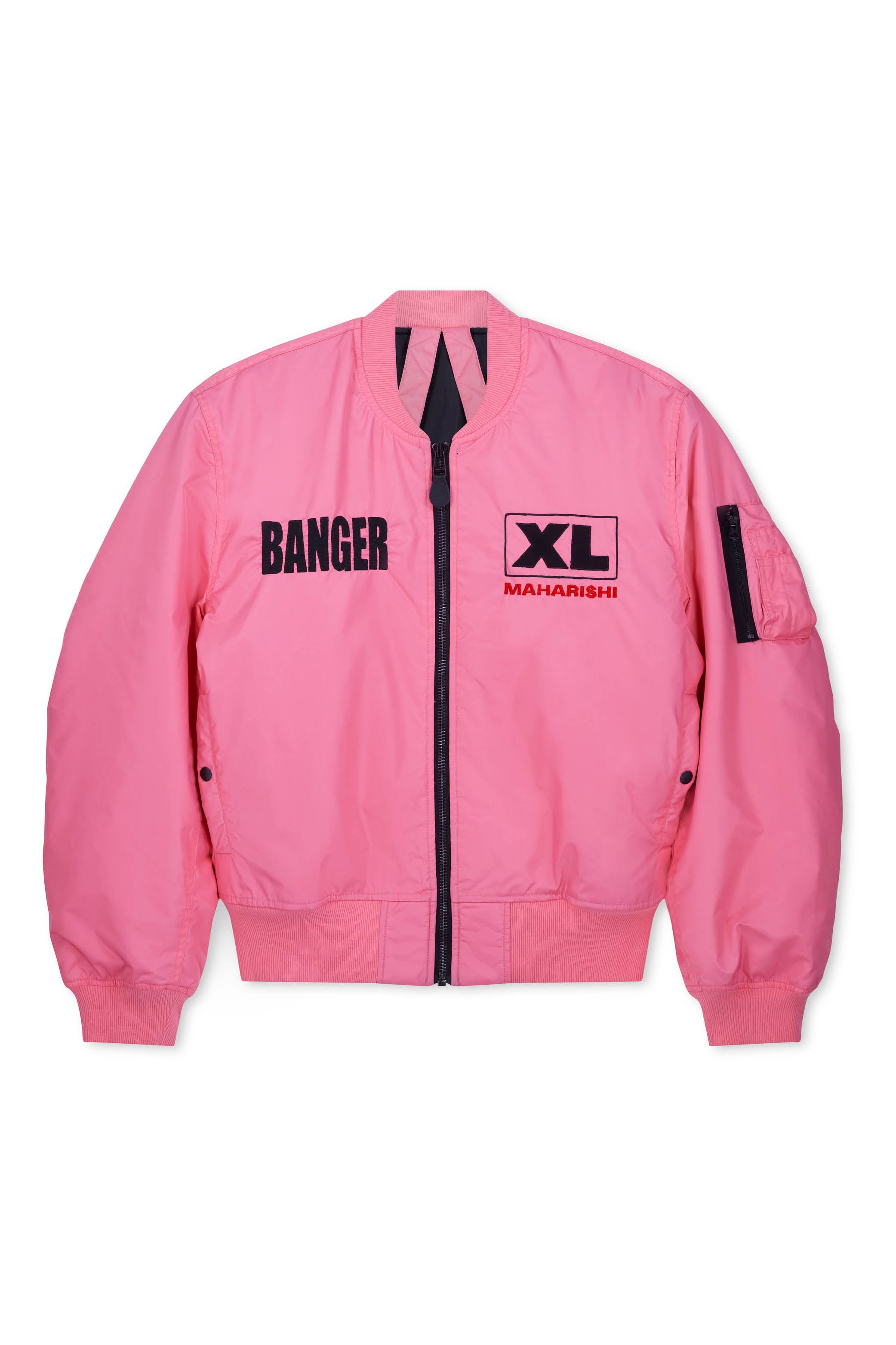 XL BANGER × MAHARISHI BOMBER PINK