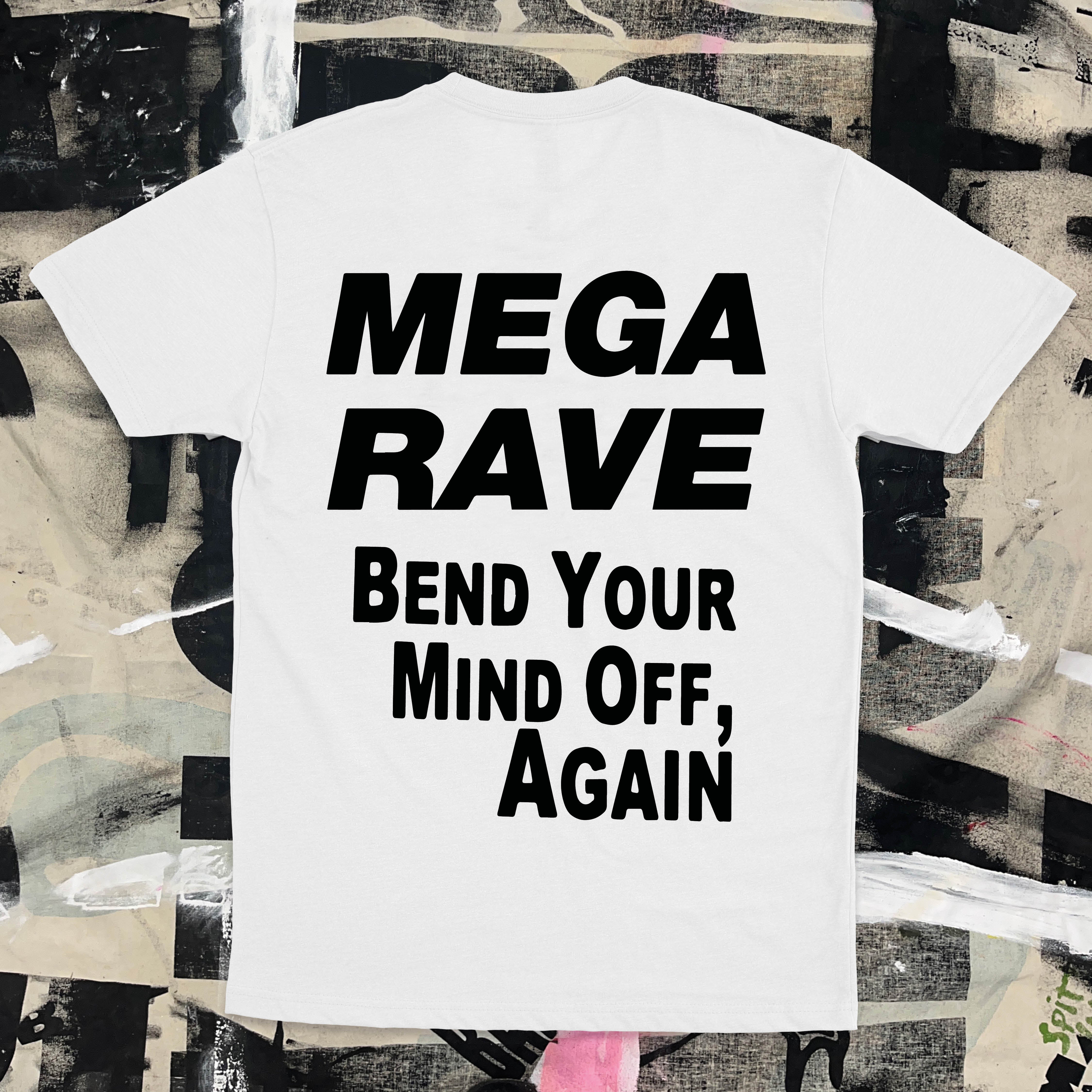 MEGA RAVE #11 T-SHIRT WHITE