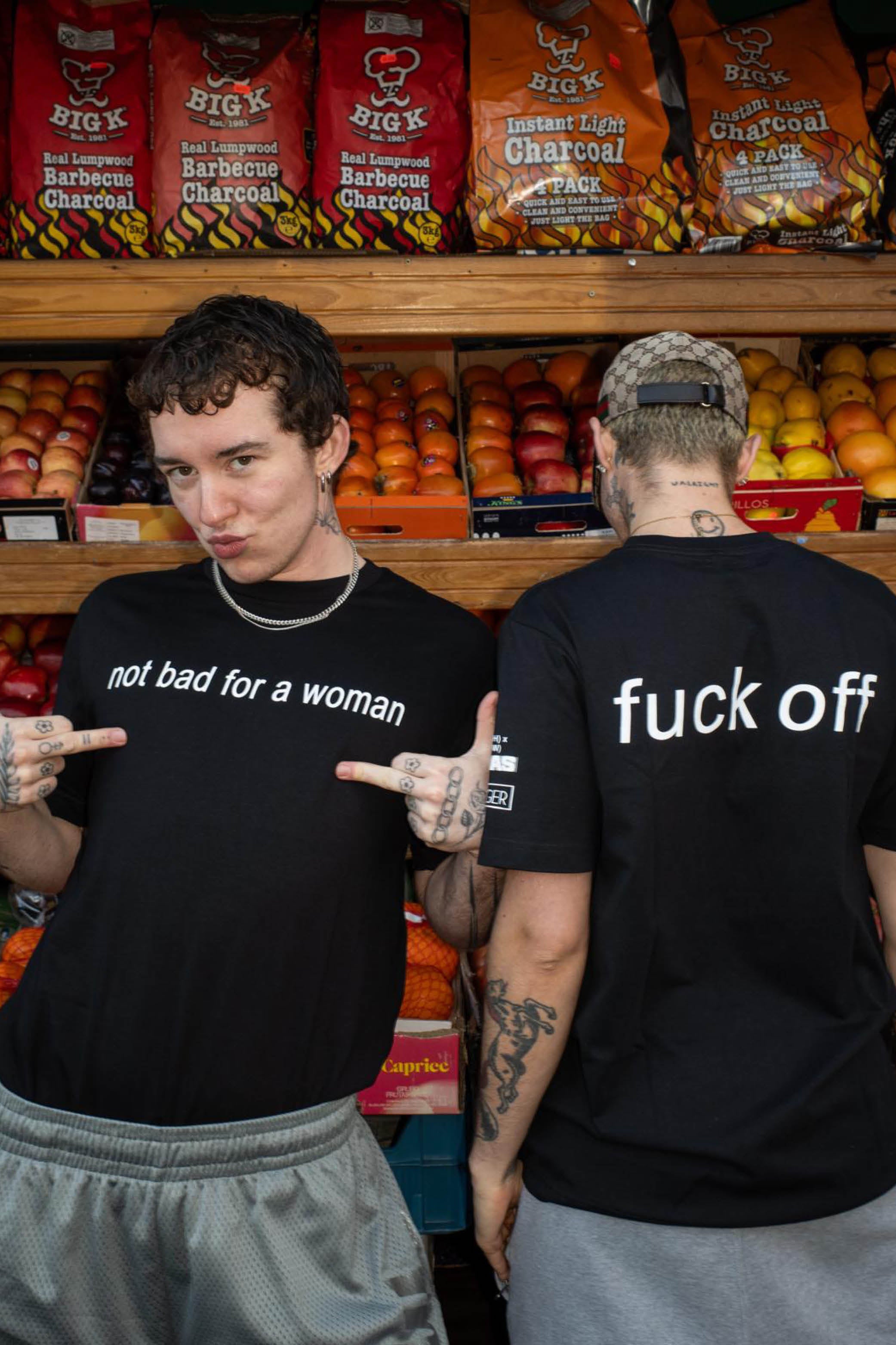 NOT BAD FOR A WOMAN T-SHIRT BLACK