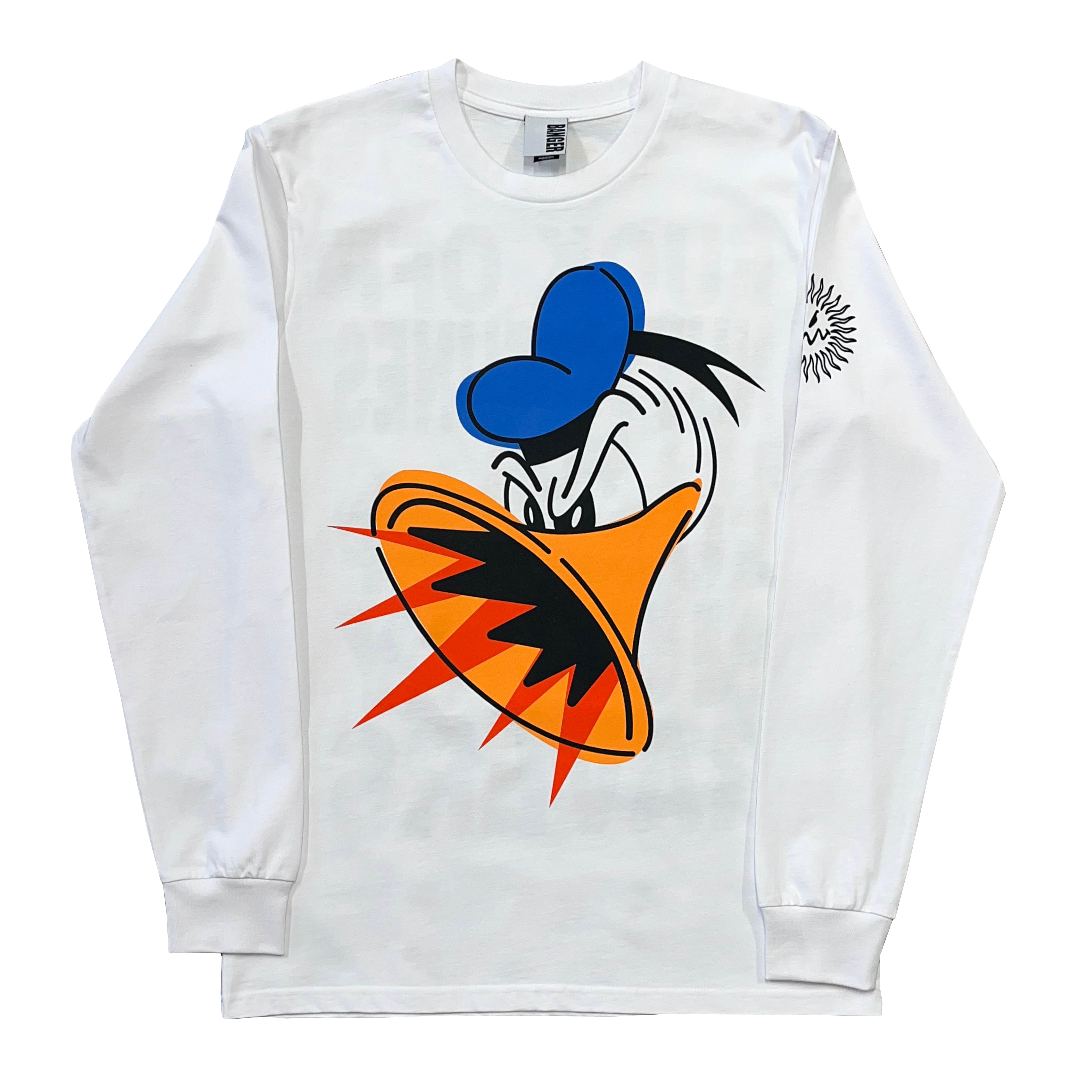 NUTTY RAVERS LONG SLEEVE T-SHIRT WHITE