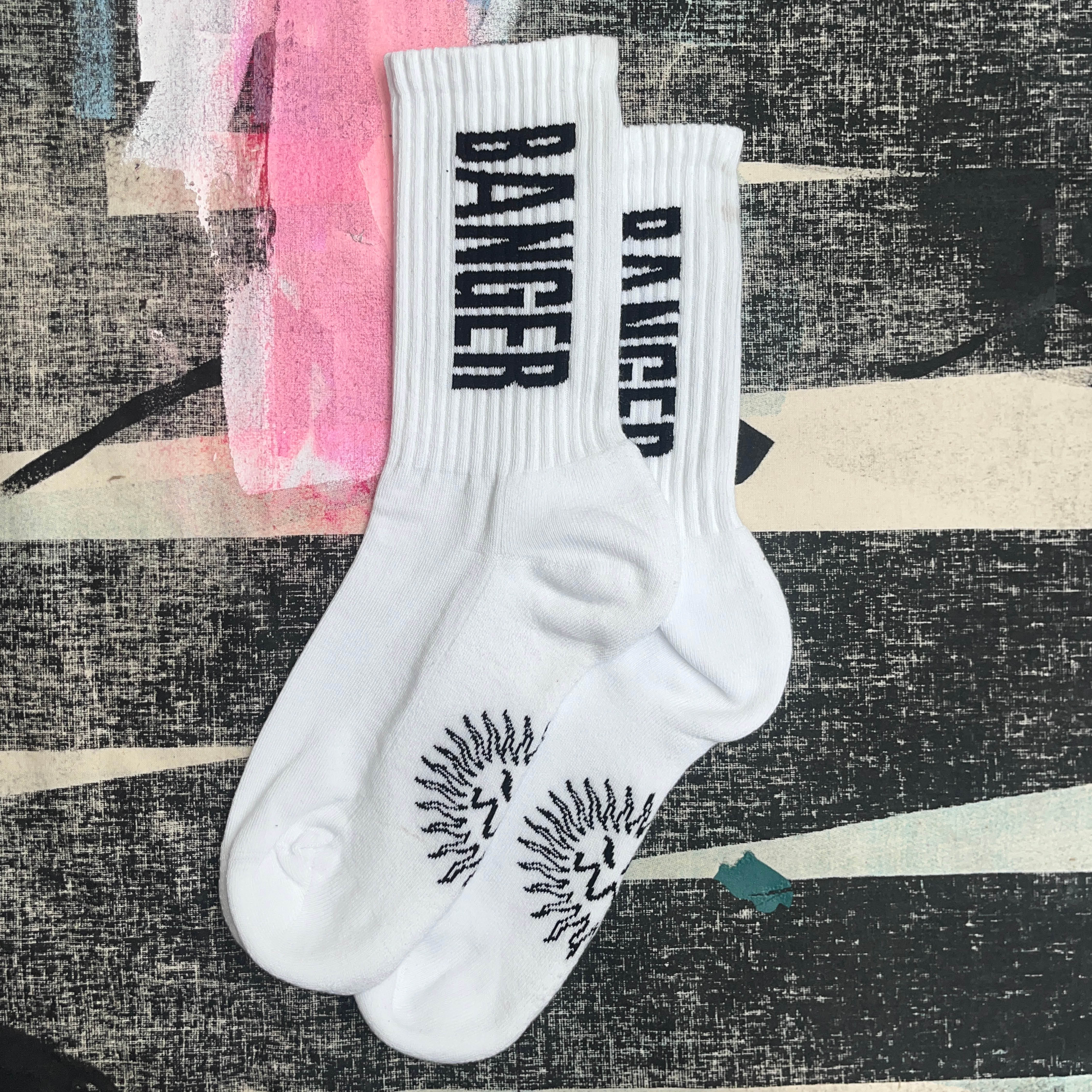 BANGER SOCKS WHTE
