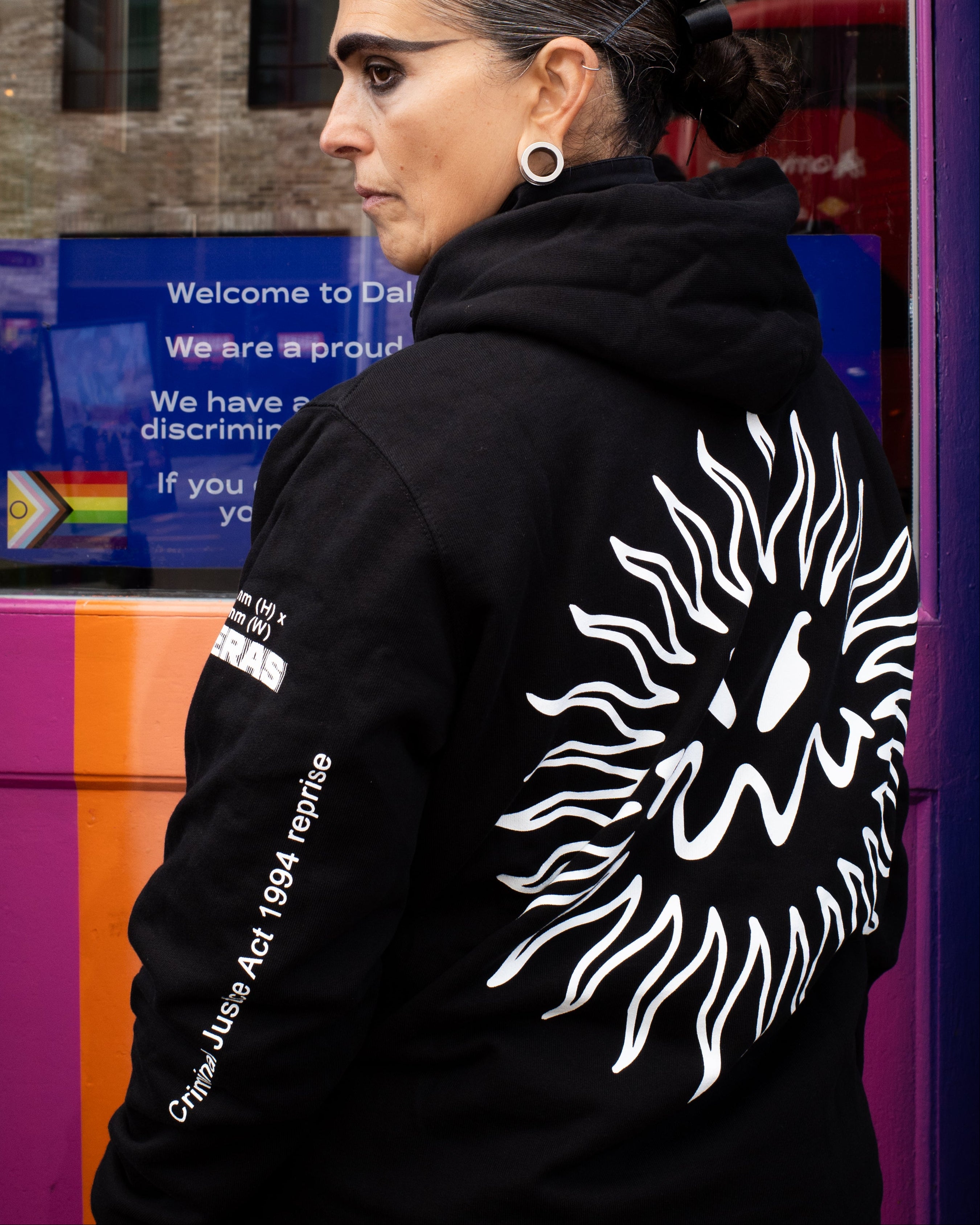 CR!ME RAVE HOODIE BLACK