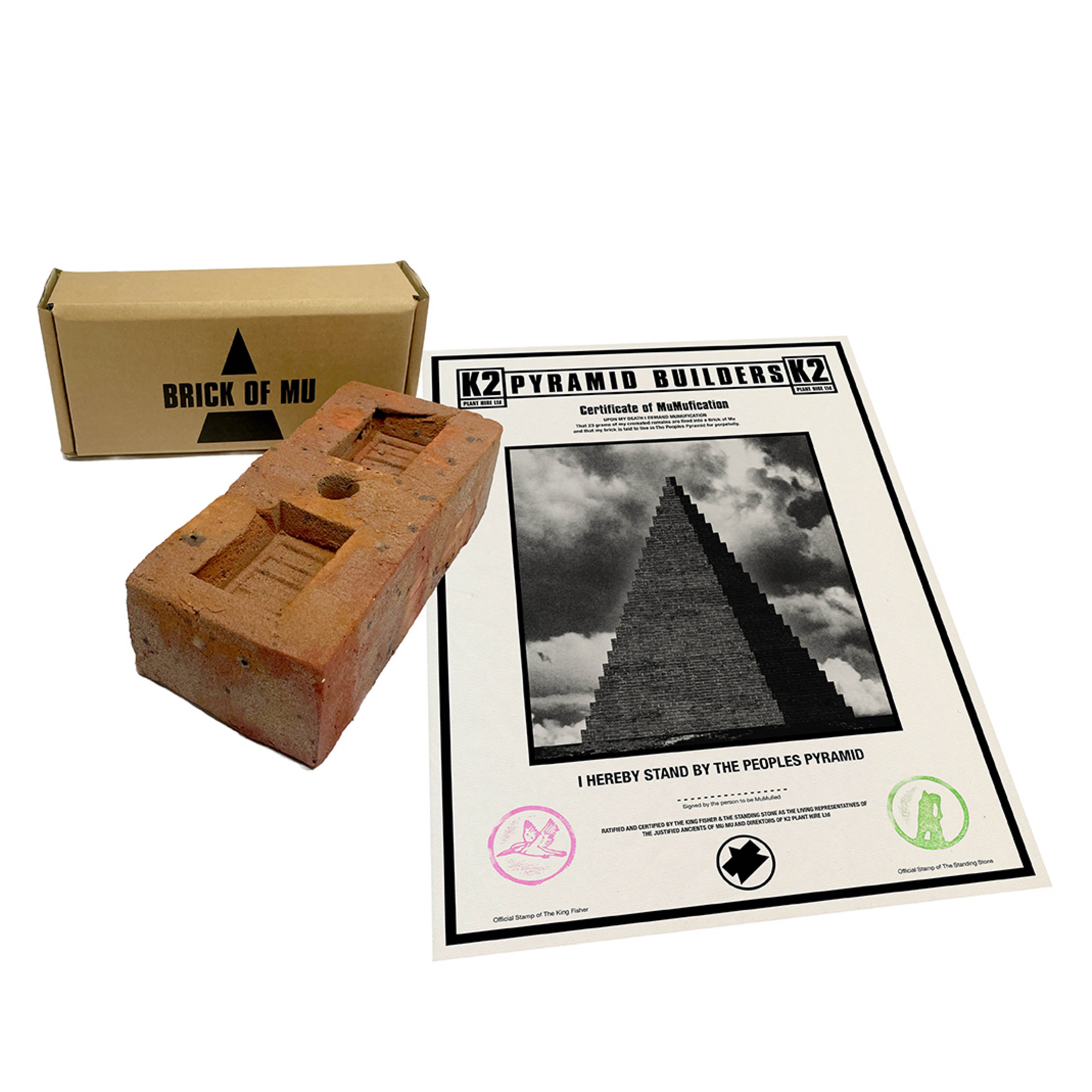 MUMUFICATION BRICK & CERTIFICATE