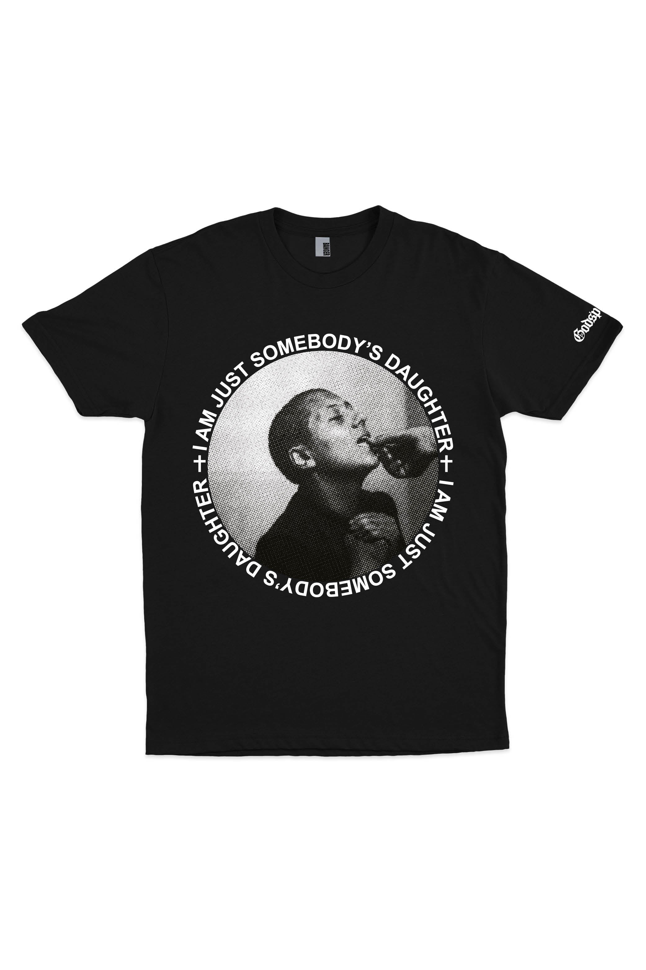 THE BLESSED MADONNA SOMEBODY'S DAUGHTER T-SHIRT BLACK