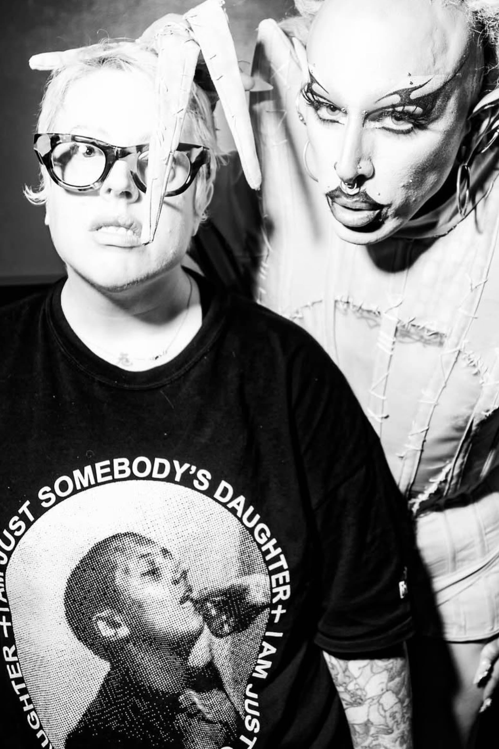 THE BLESSED MADONNA SOMEBODY'S DAUGHTER T-SHIRT BLACK