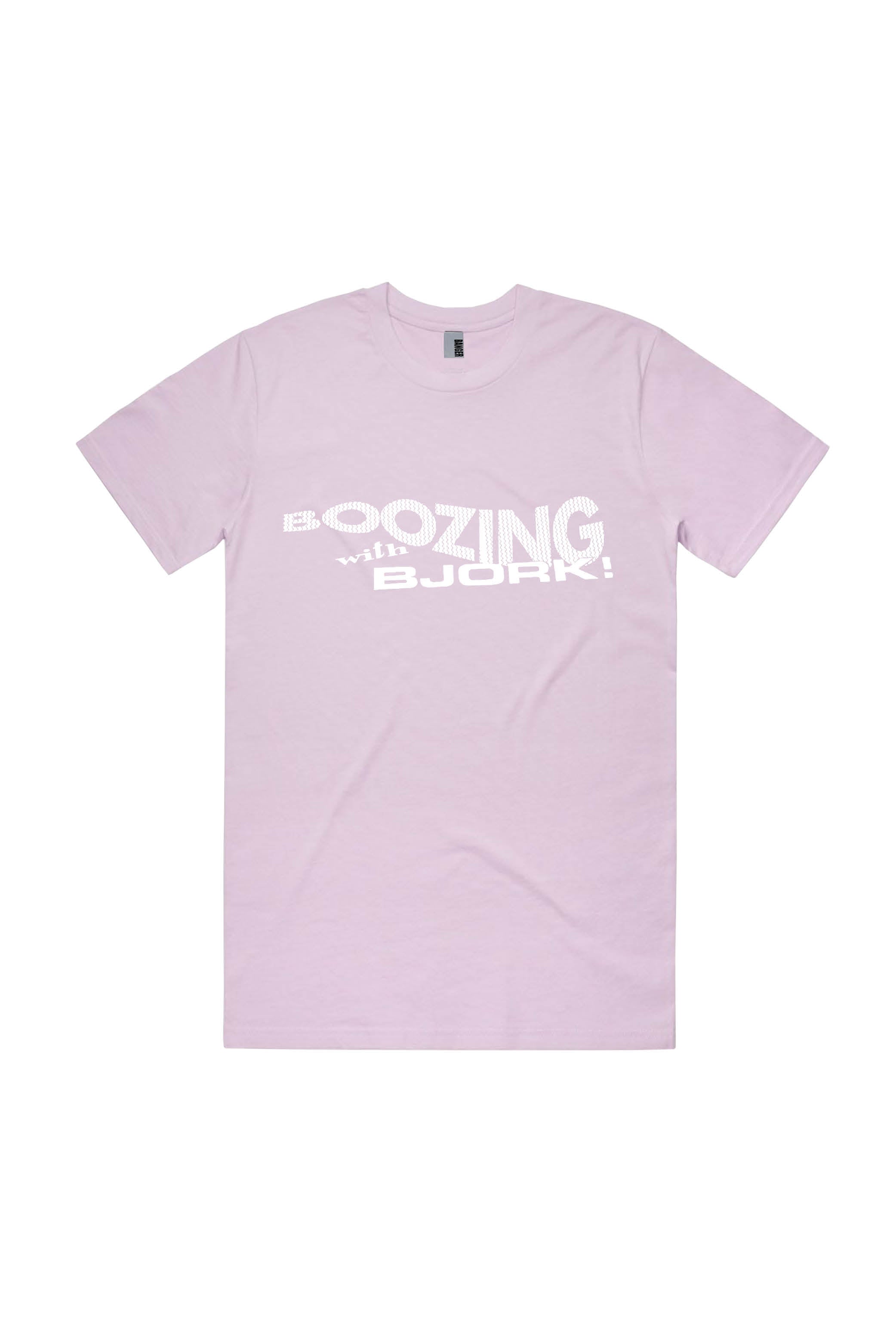 BOOZING WITH BJORK T-SHIRT SOFT PINK