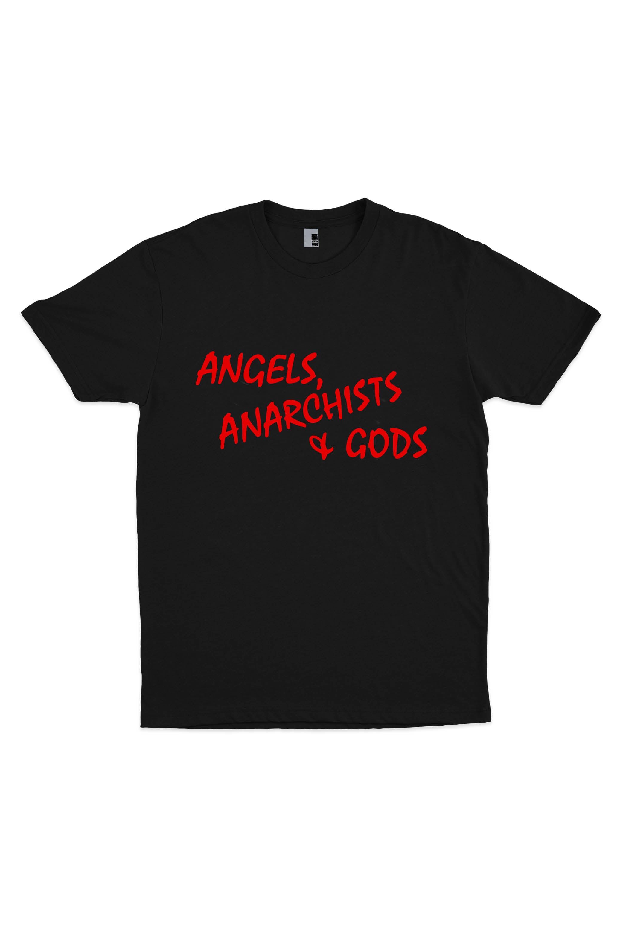 ANGELS, ANARCHISTS & GODS T-SHIRT BLACK