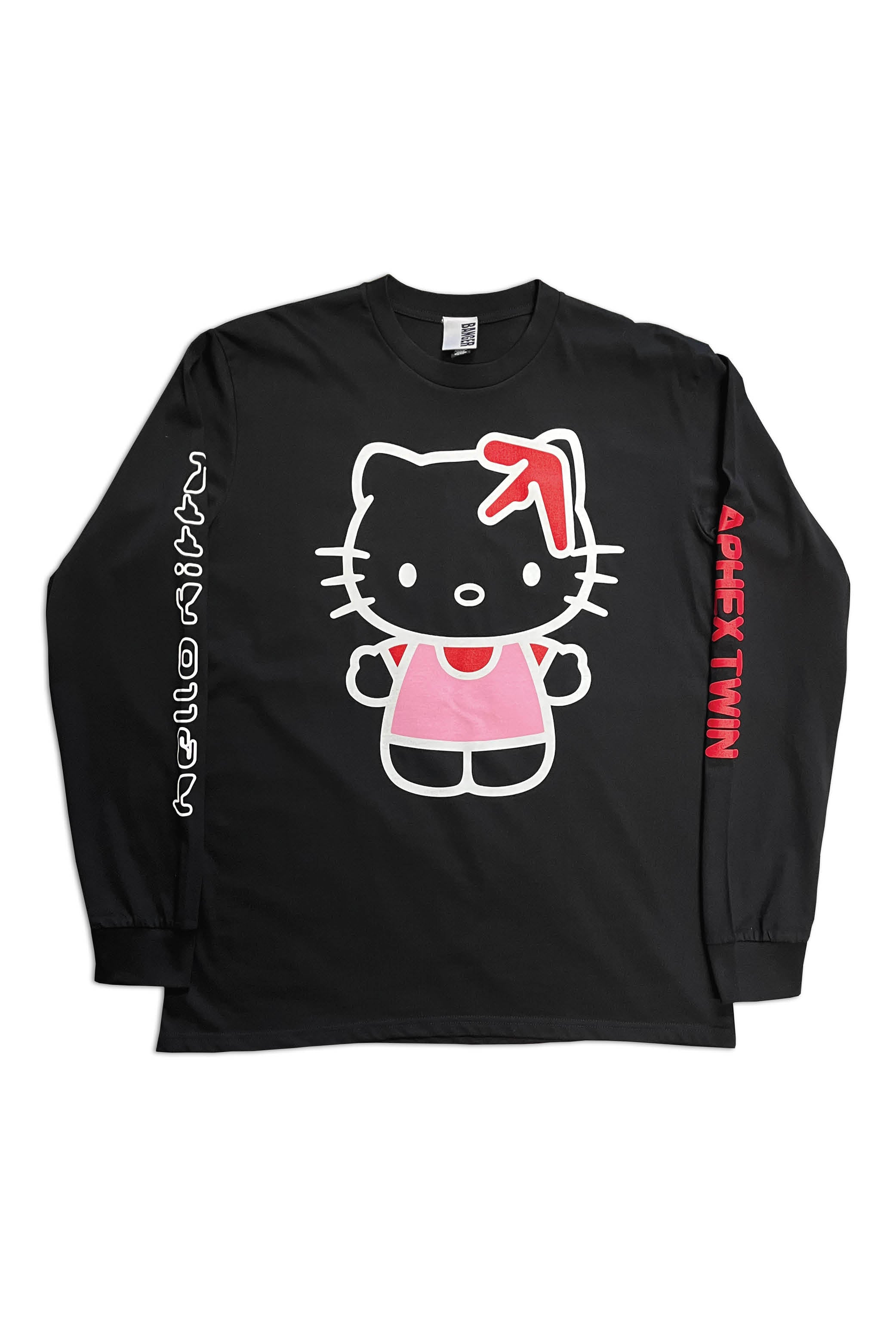 APHEX KITTY LONG SLEEVE T-SHIRT BLACK