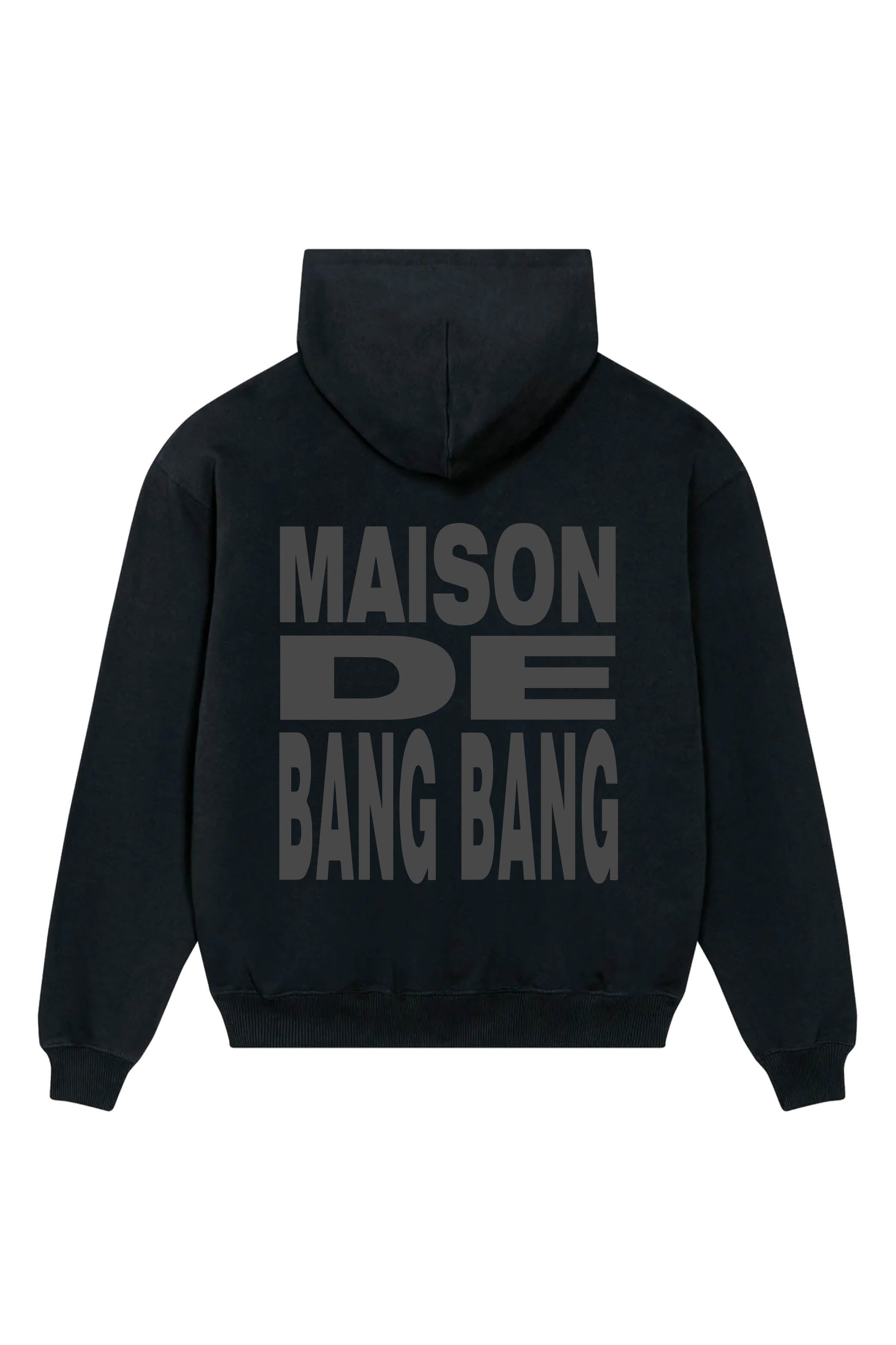 MAISON DE BANG BANG HOODIE BLACK