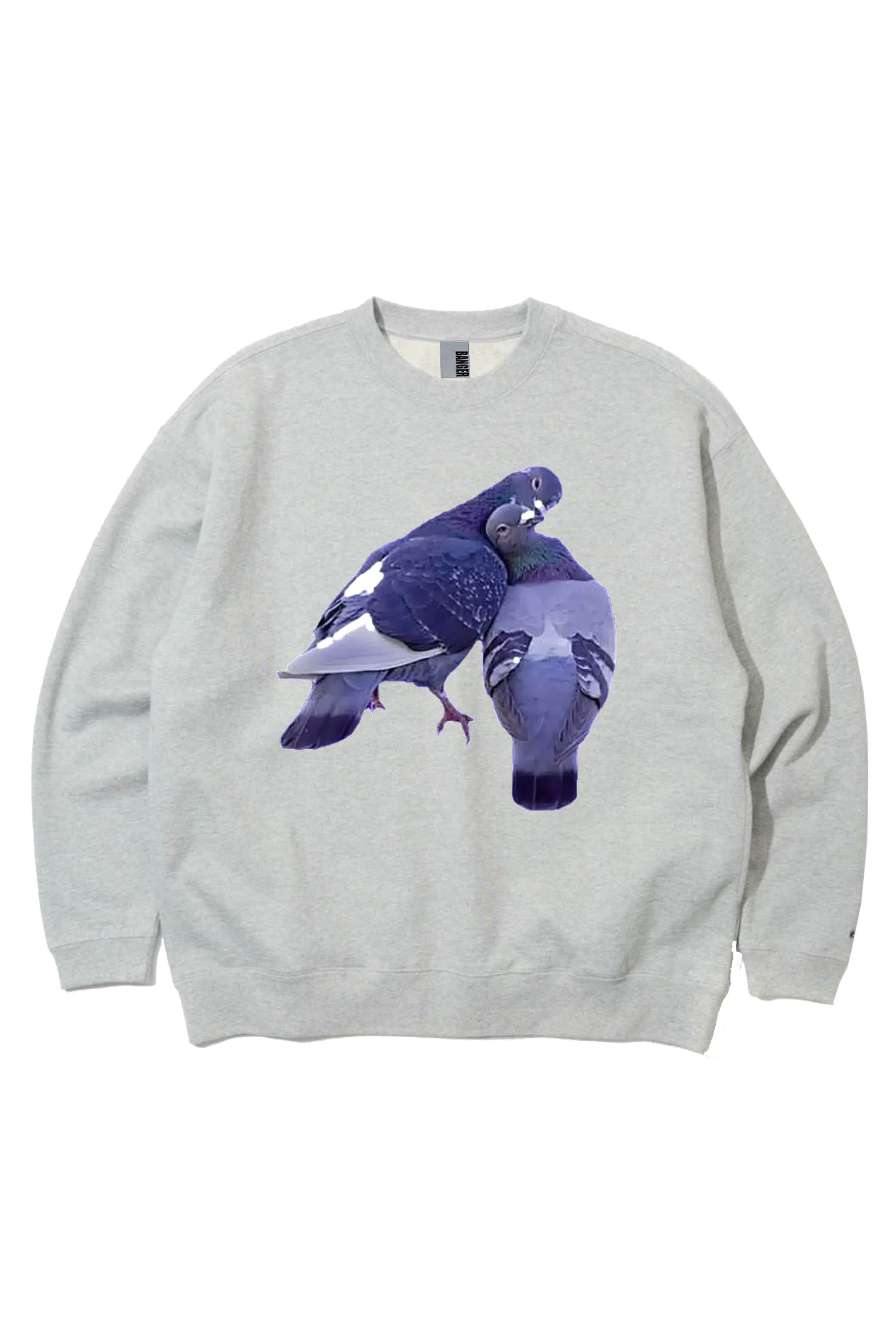 LOVE DOVES JUMPER GREY