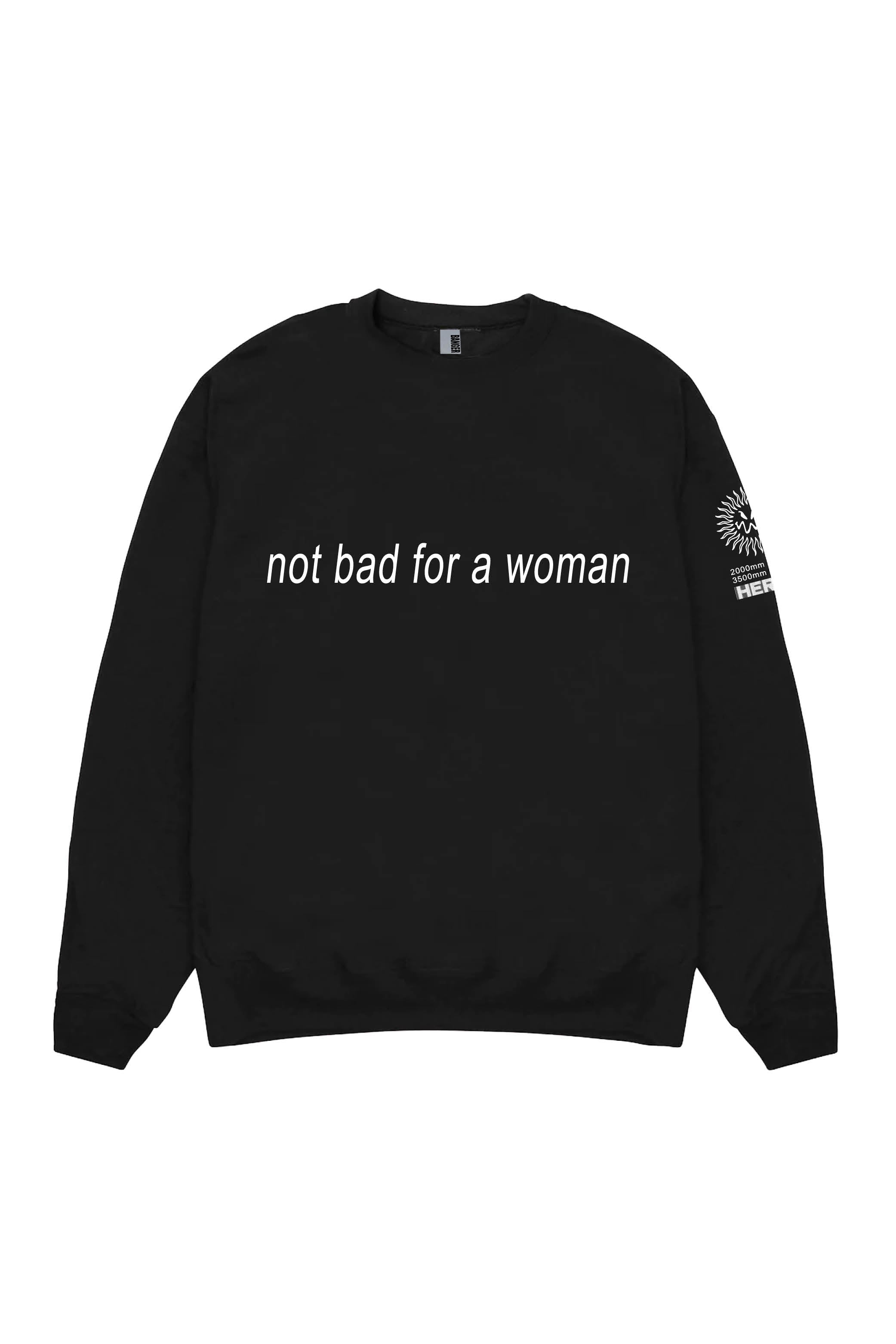 NOT BAD FOR A WOMAN JUMPER BLACK