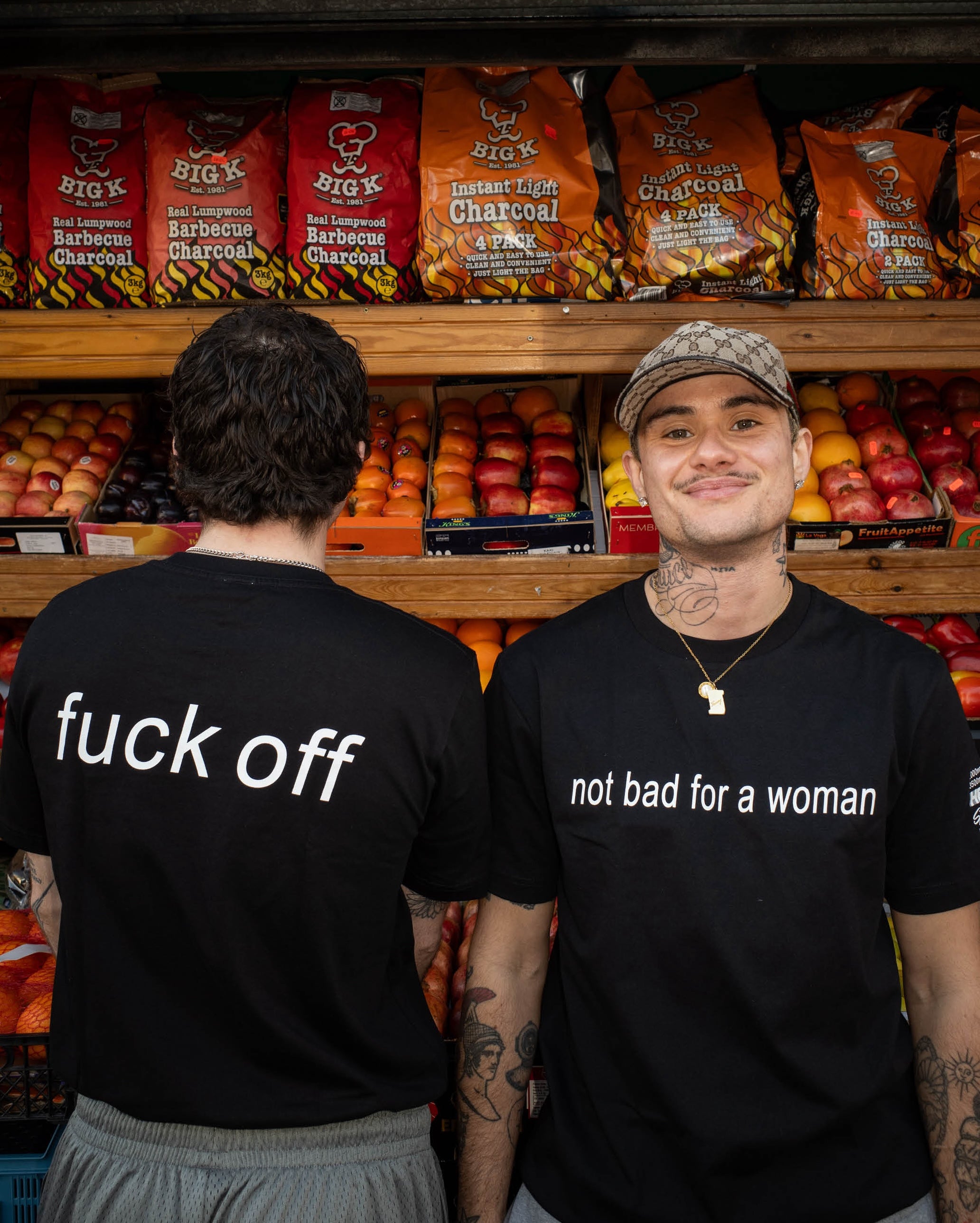 NOT BAD FOR A WOMAN T-SHIRT BLACK